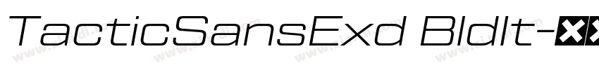 TacticSansExd BldIt字体转换